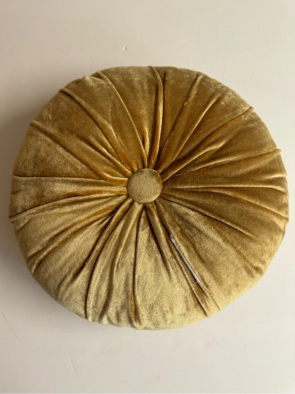 Anthropologie Clara Velvet Gold Beaded and Embroidered Pillow.